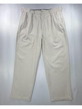 Polo Ralph Lauren Pleated Straight Chinos Beige Mens 36/30